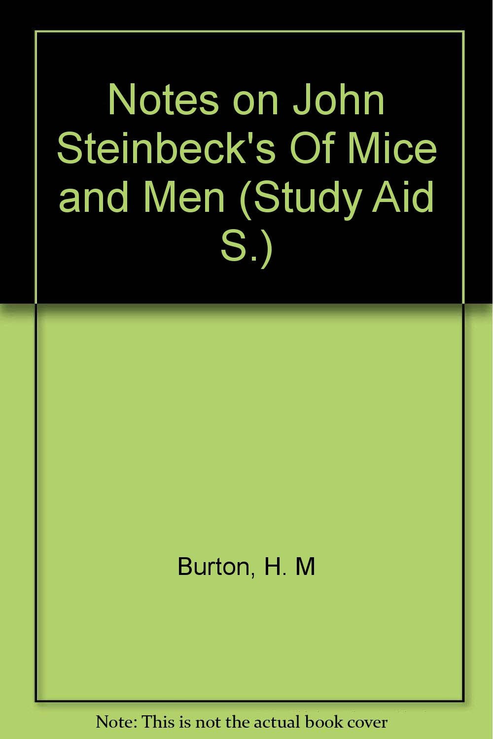 Product Image: Notes on John Steinbeck's "Of Mice and Men" (Study Aid S.)