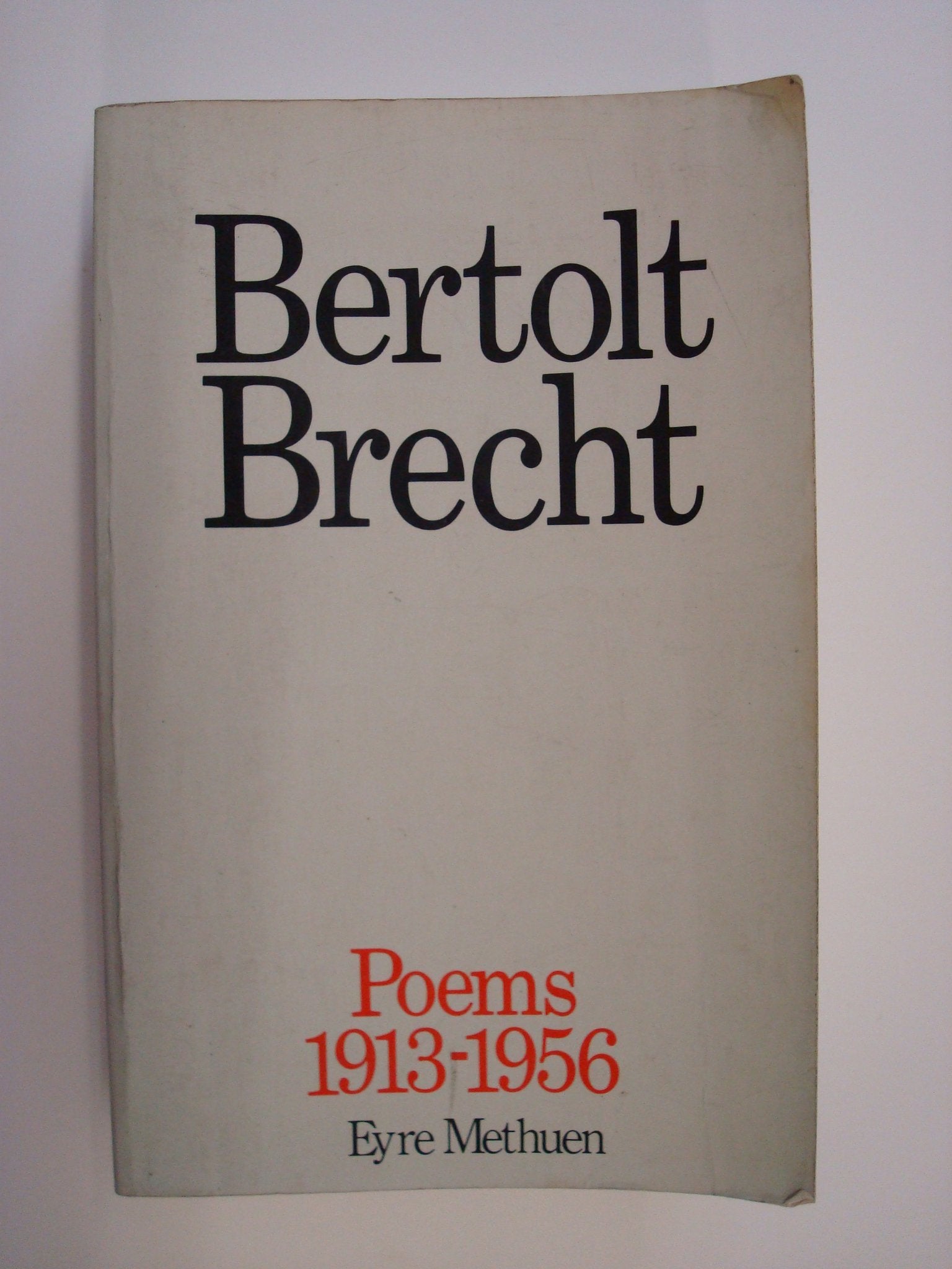 1913-56 (Pts. 1-3 in 1v) (Bertolt Brecht: Plays, Poetry & Prose) Poetry