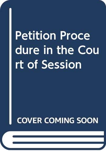 Petition Procedure in the Court of Session book