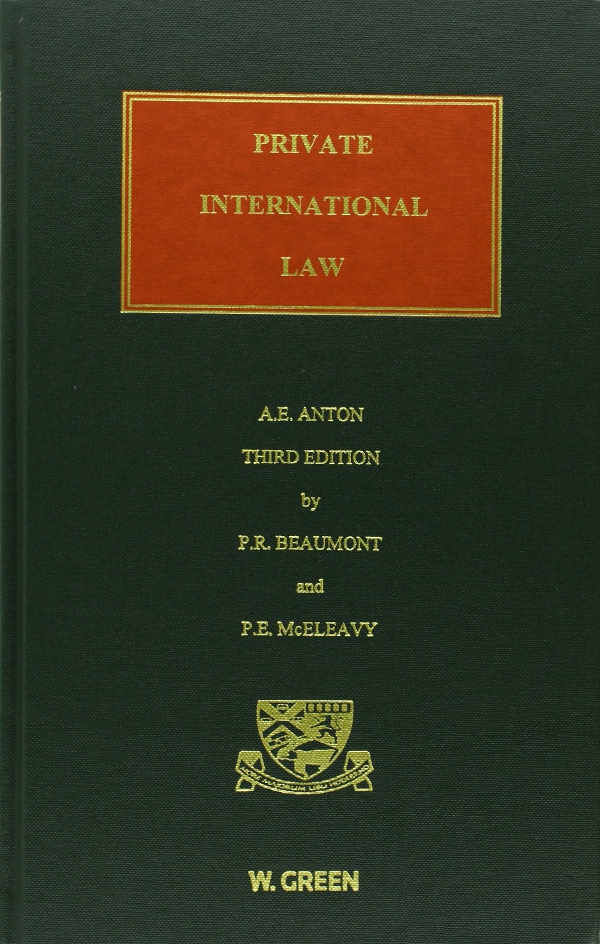 Anton's Private International Law Law