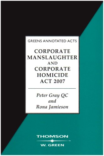 Corporate Manslaughter and Corporate Homicide Act book