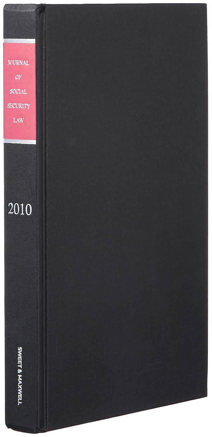 Journal of Social Security Law (2010 Bound Volume) book