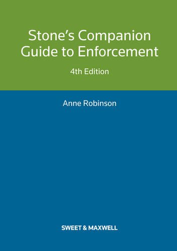 Stone's Companion Guide to Enforcement book