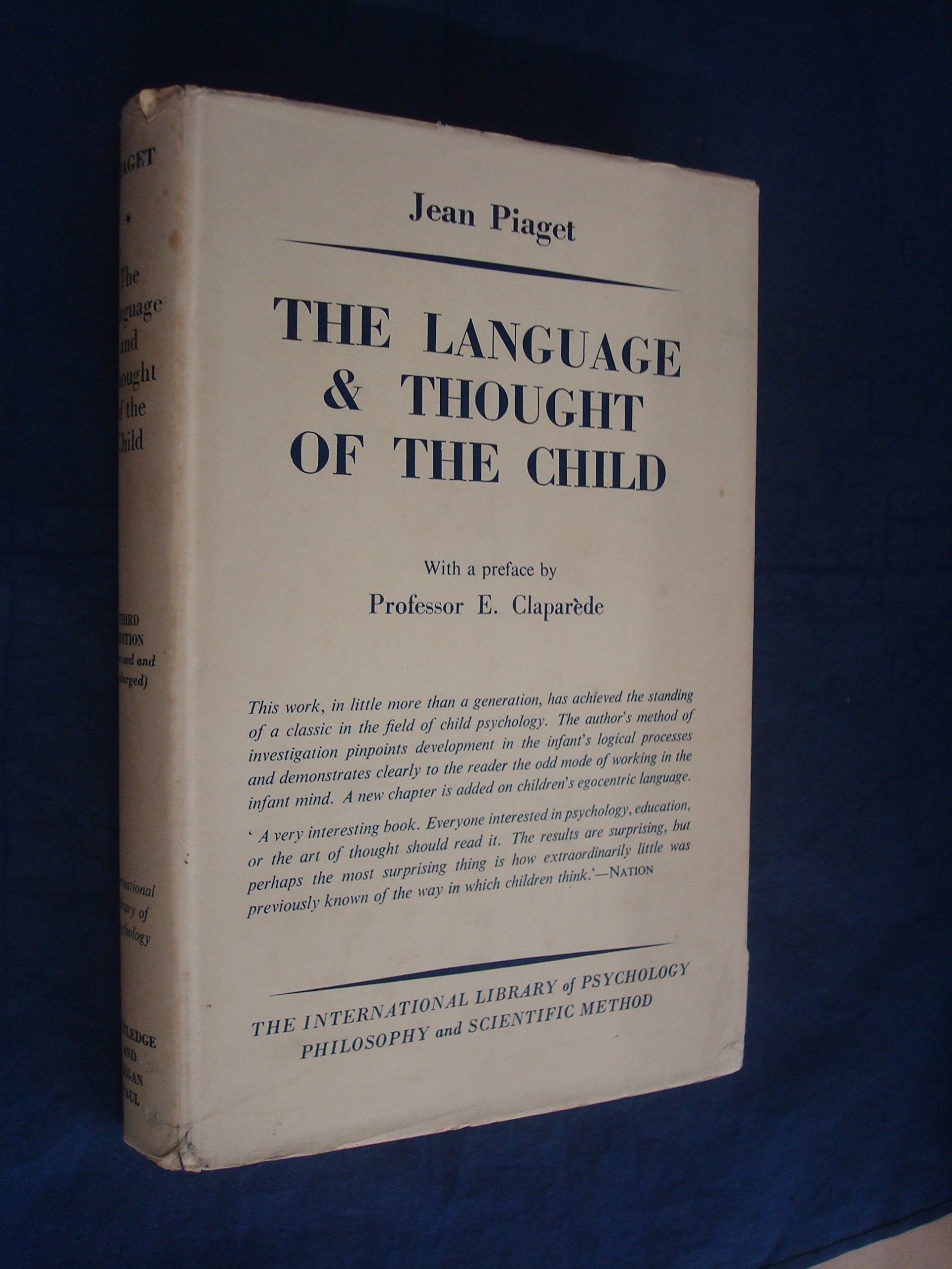 LANGUAGE THOUGHT OF CHILD (International Library of Psychology) Social Sciences