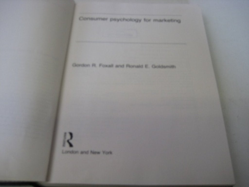 Consumer Psychology for Marketing Social Sciences