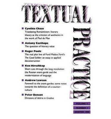 Product Image: Textual Practice: Volume 4, Issue 1 (Textual Practice Journal)