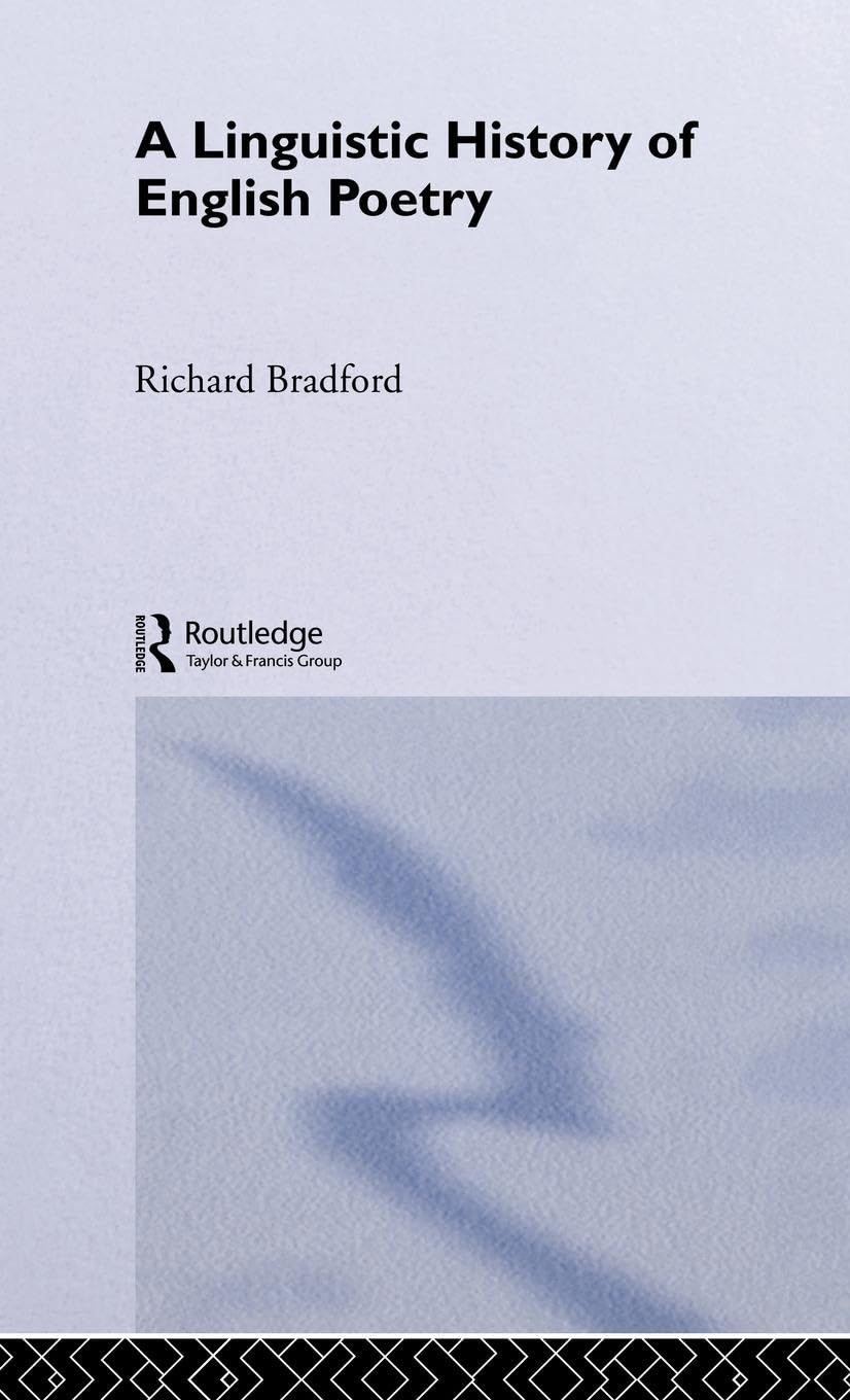 A Linguistic History of English Poetry Social Sciences