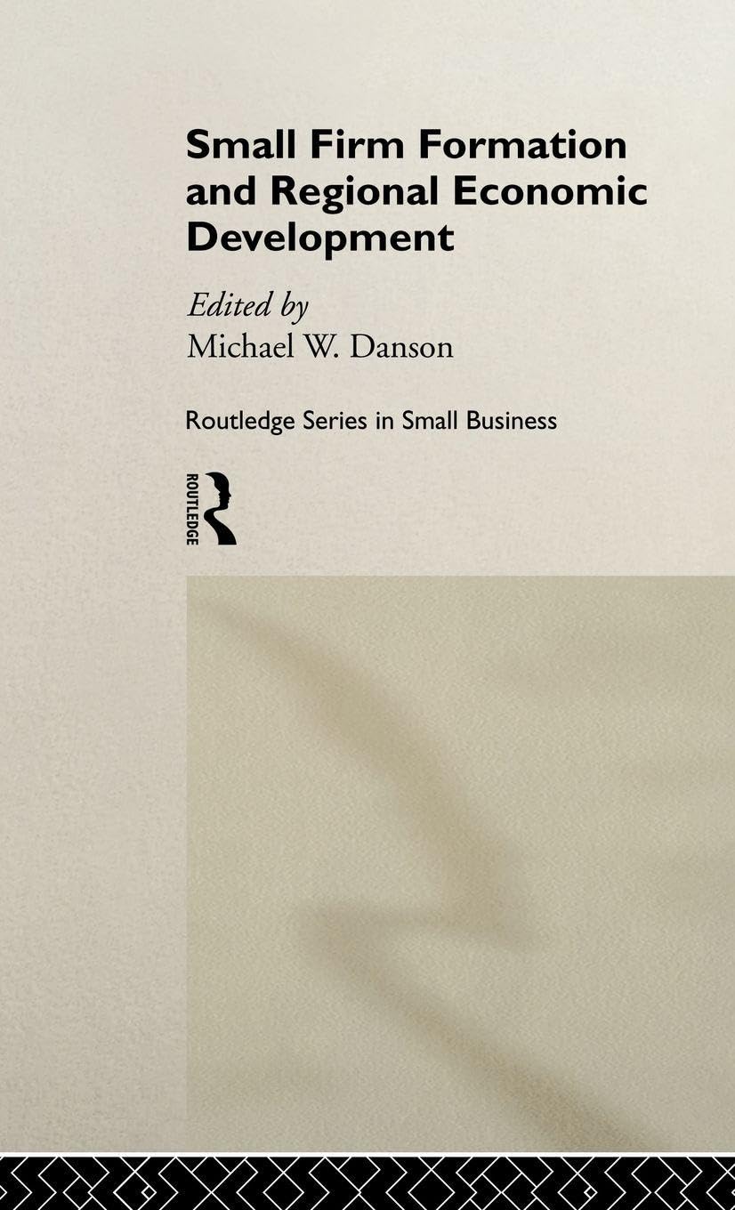 Product Image: Small Firm Formation and Regional Economic Development