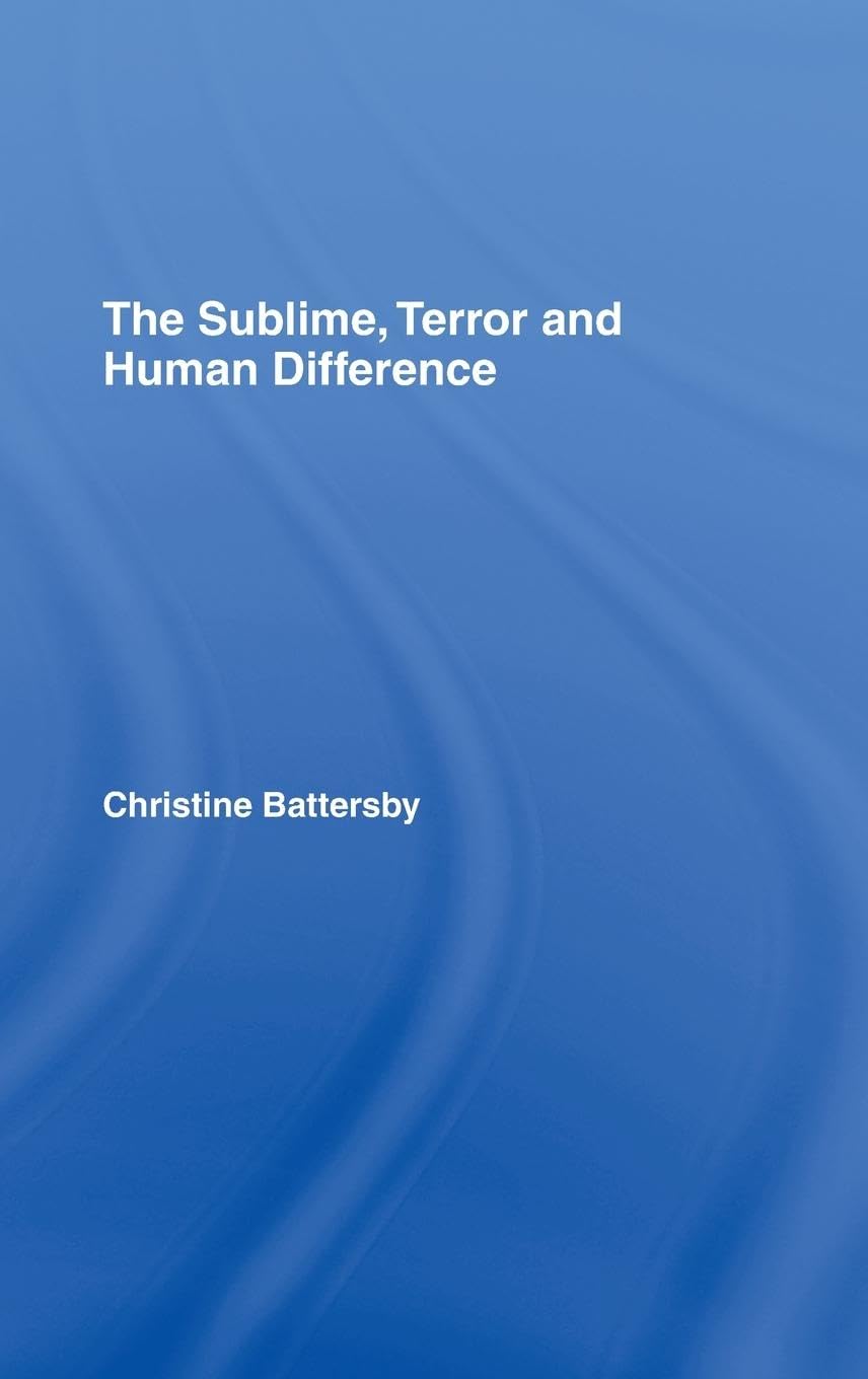 Product Image: The Sublime, Terror and Human Difference