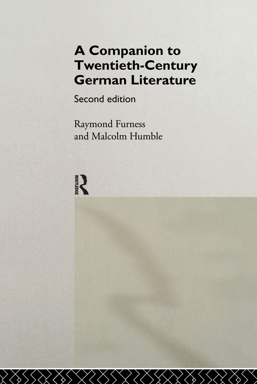 A Companion to Twentieth-Century German Literature Contemporary literature