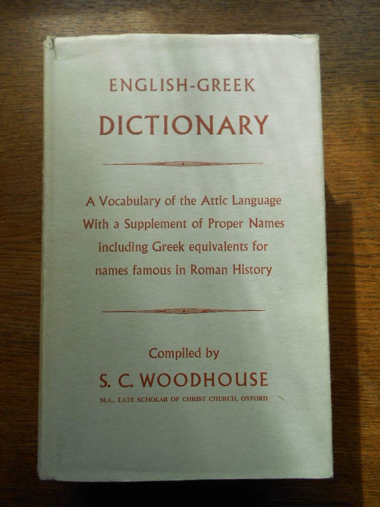 English-Greek Dictionary: A Vocabulary of the Attic Language Foreign Languages ​​& Dictionaries