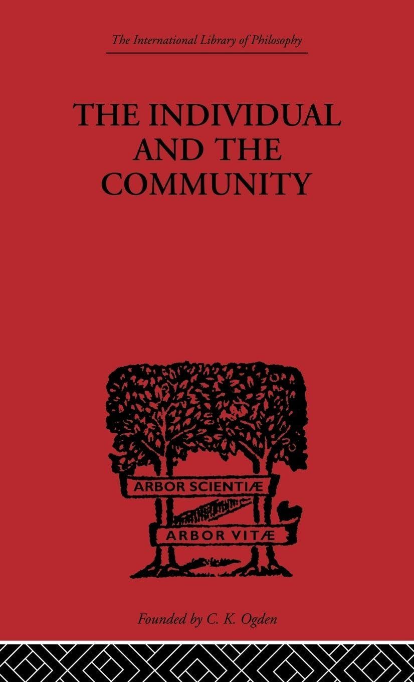 The Individual and the Community Philosophy