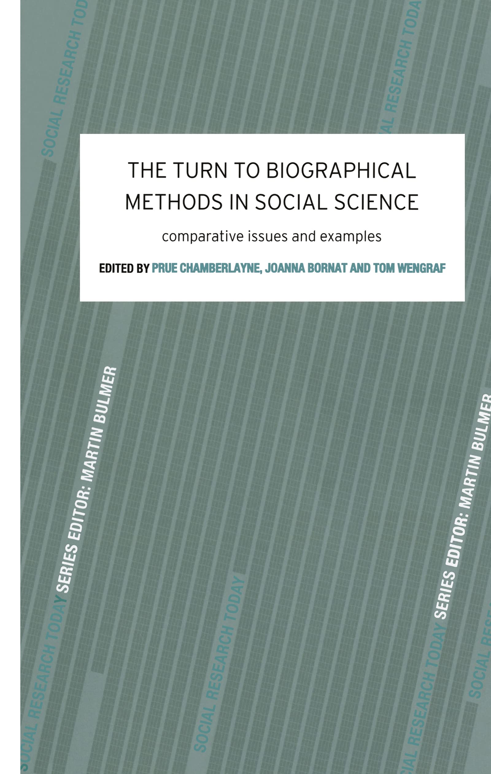 The Turn to Biographical Methods in Social Science Natural Sciences