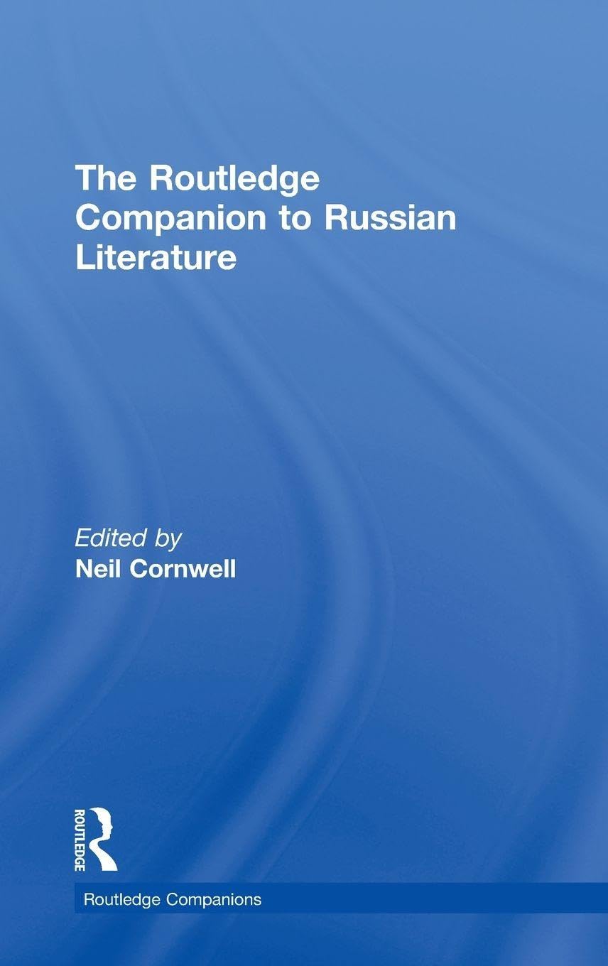 The Routledge Companion to Russian Literature Contemporary literature