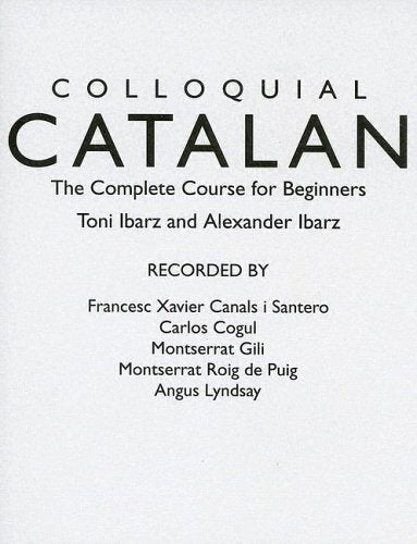 Colloquial Catalan, 2 Cassettes: A Complete Course for Beginners (Colloquial Series, Band 10) Foreign Languages ​​& Dictionaries