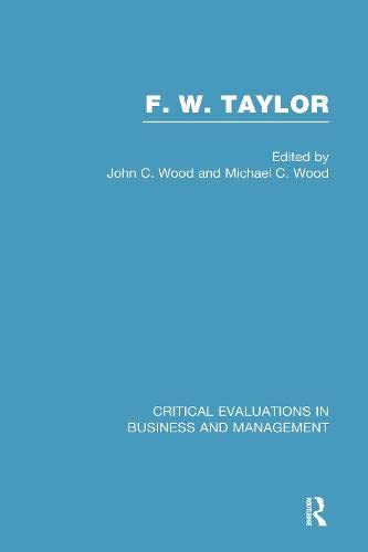 Frederick Winslow Taylor V 1 Business, Finance & Career
