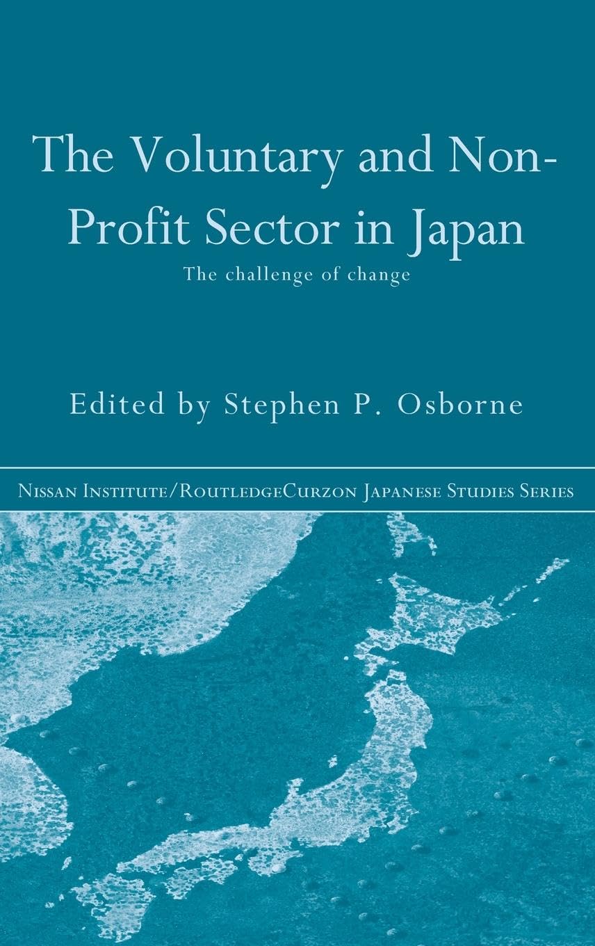 The Voluntary and Non-Profit Sector in Japan Social Sciences