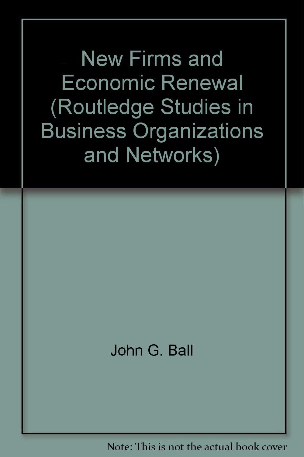 New Firms and Economic Renewal (Routledge Studies in Business Organizations and Networks) Business, Finance & Career