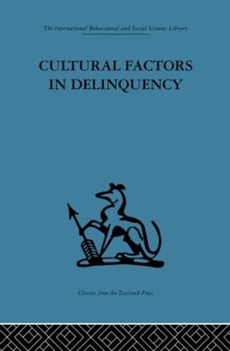 Cultural Factors in Delinquency Medicine