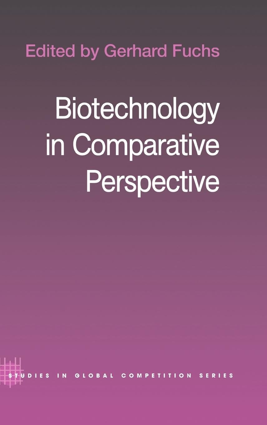 Biotechnology in Comparative Perspective Medicine