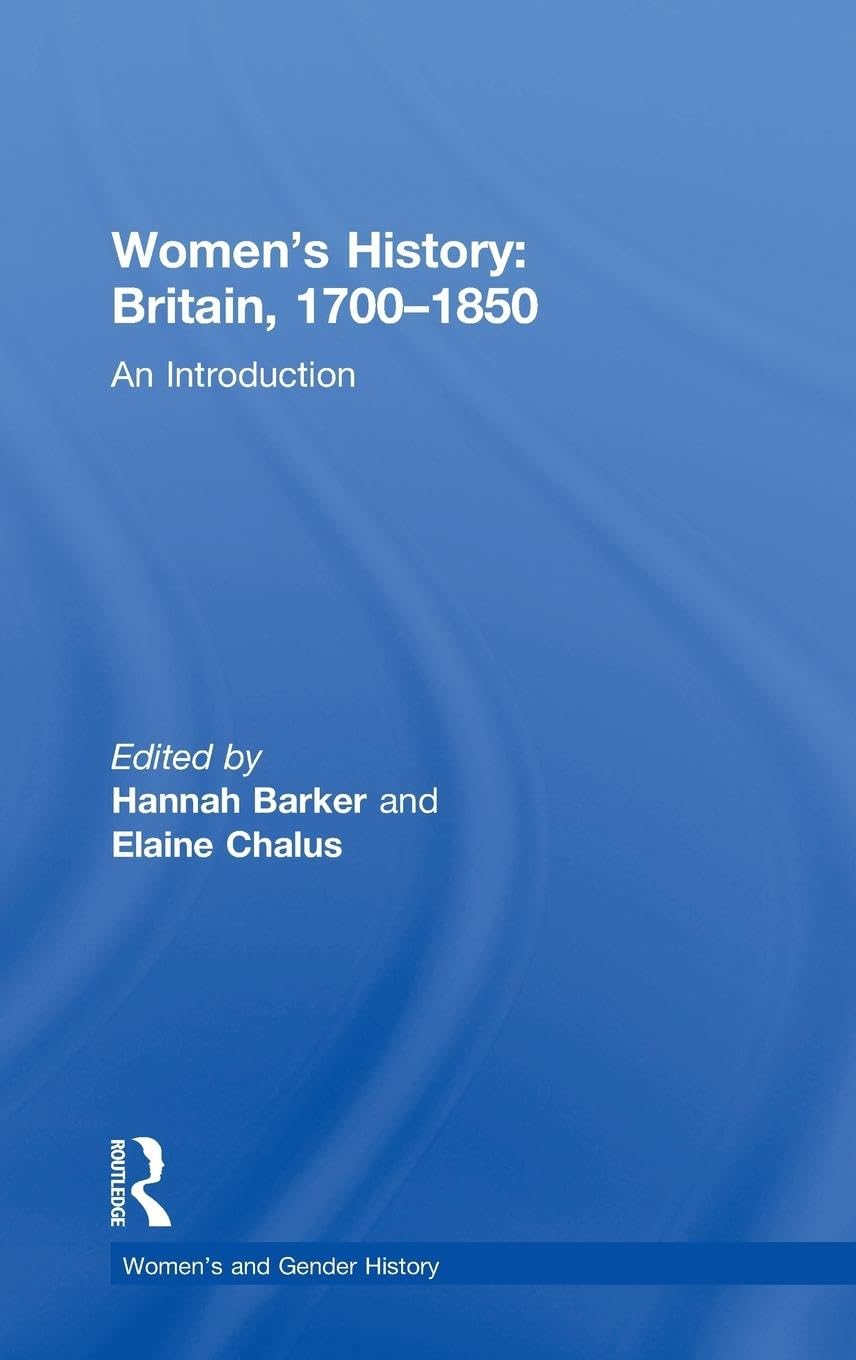 Women's History, Britain 1700-1850 Books