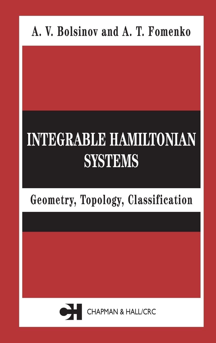 Product Image: Integrable Hamiltonian Systems: Geometry, Topology, Classification