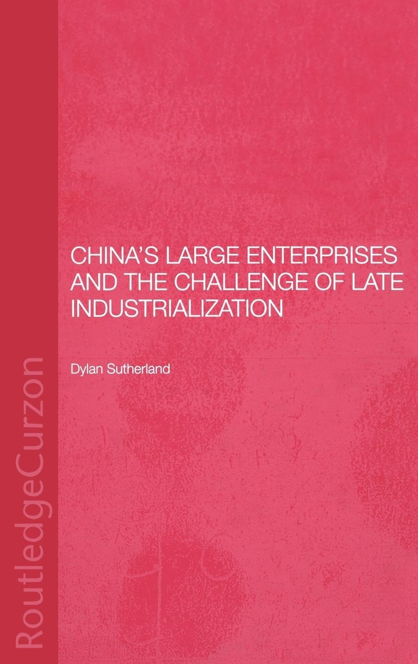 China's Large Enterprises and the Challenge of Late Industrialisation Social Sciences