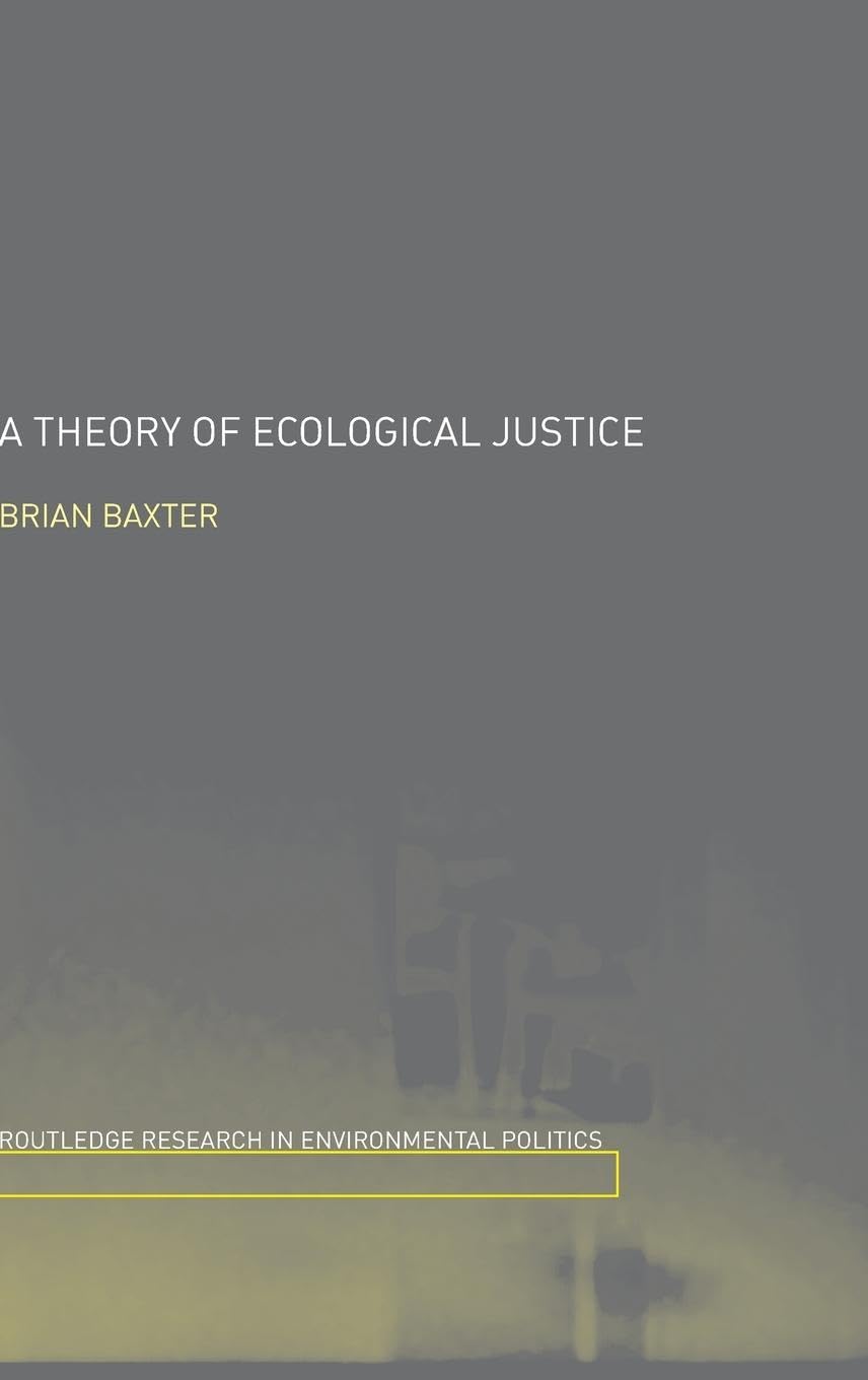 Product Image: A Theory of Ecological Justice
