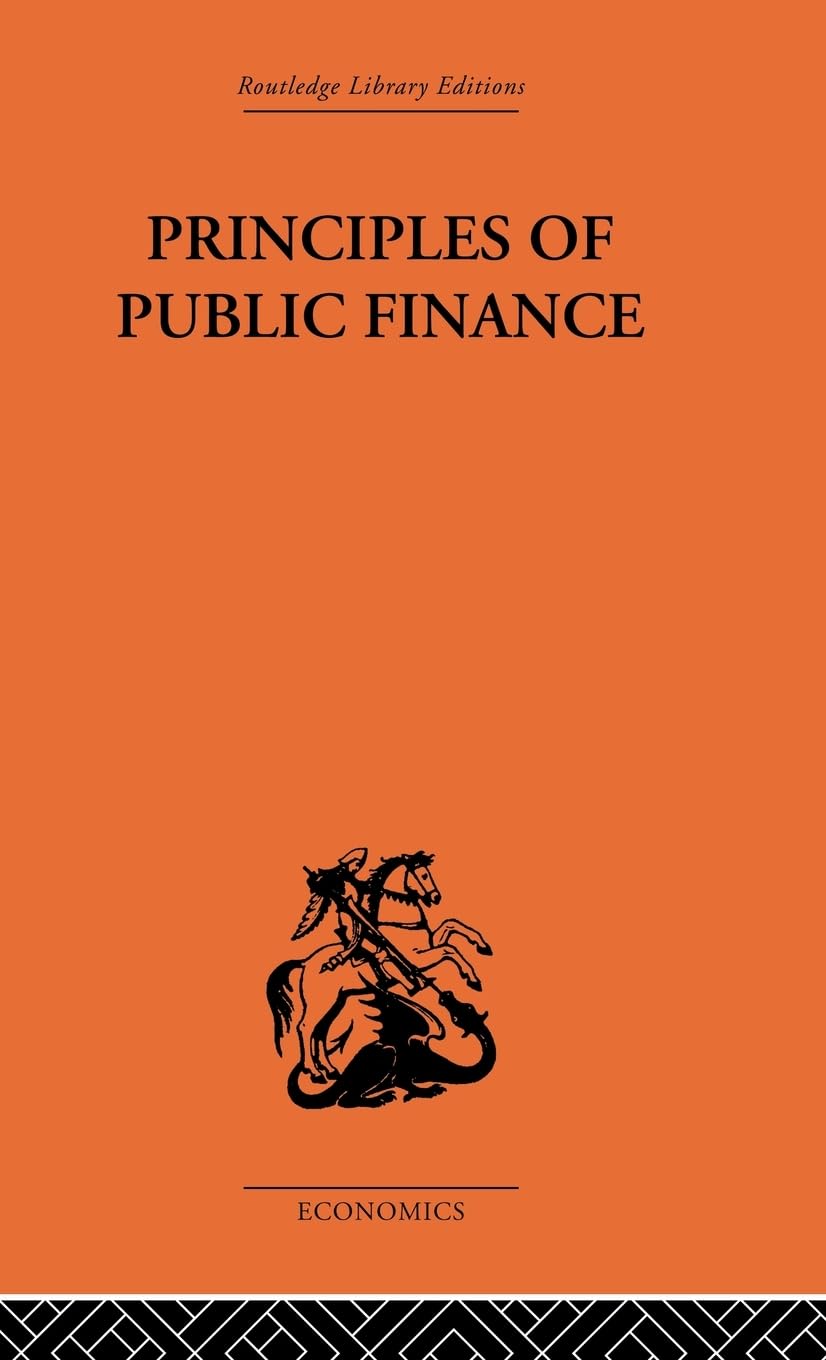 Principles of Public Finance Business, Finance & Career