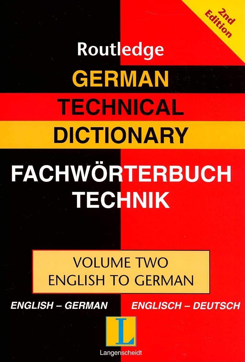 German Technical Dictionary: English-German (2) (Routledge Bilingual Specialist Dictionaries, Band 2) Media & Communication