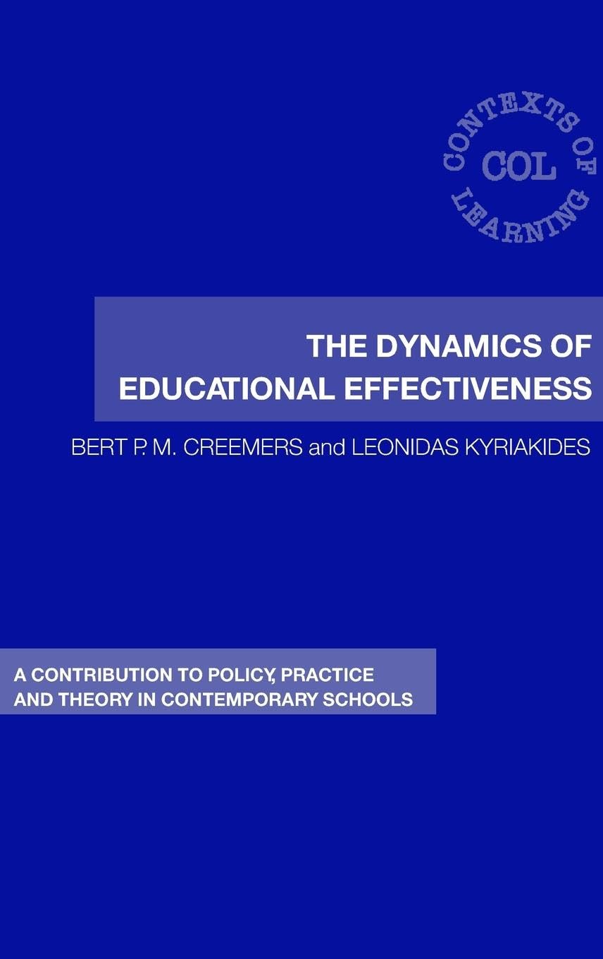 Product Image: The Dynamics of Educational Effectiveness
