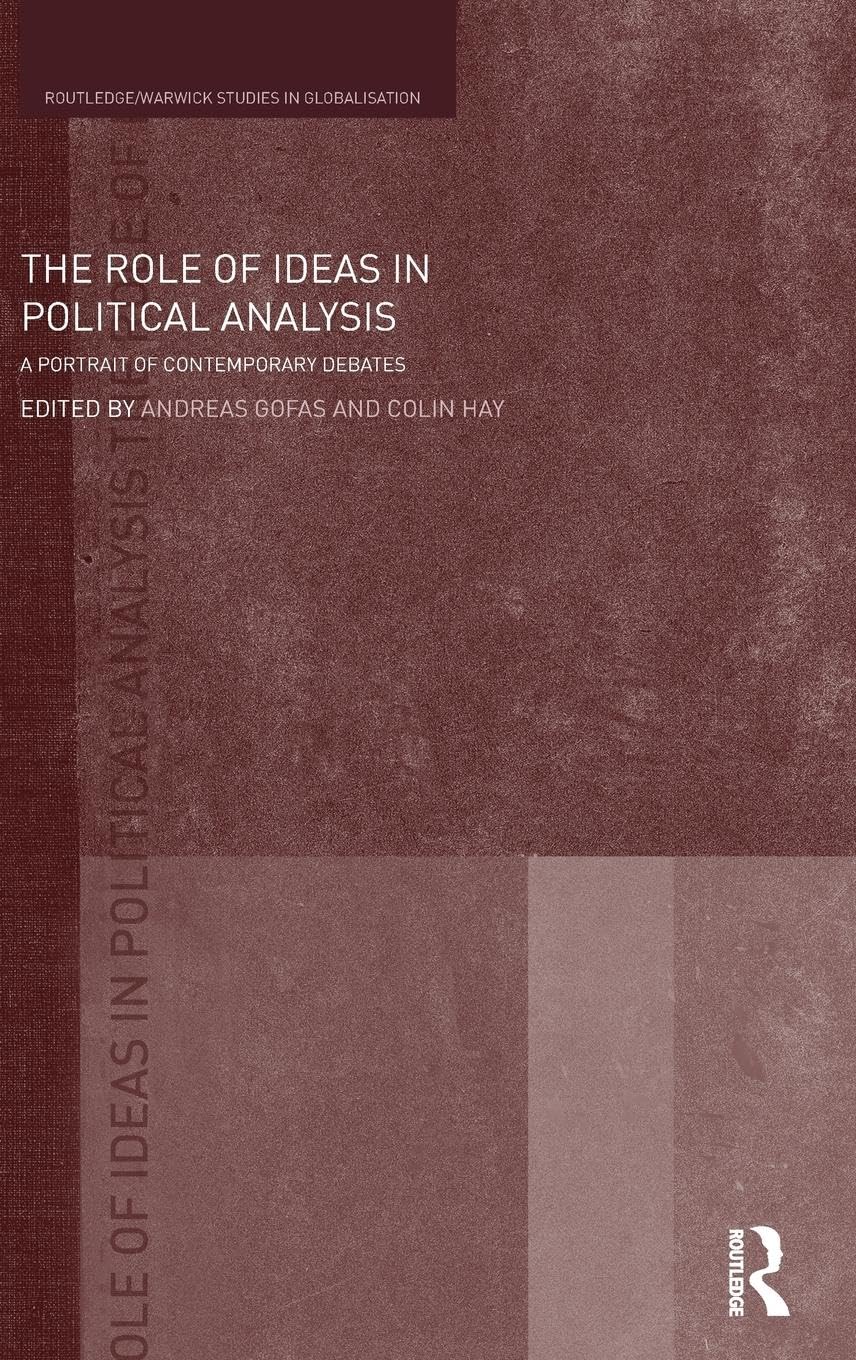 The Role of Ideas in Political Analysis Philosophy
