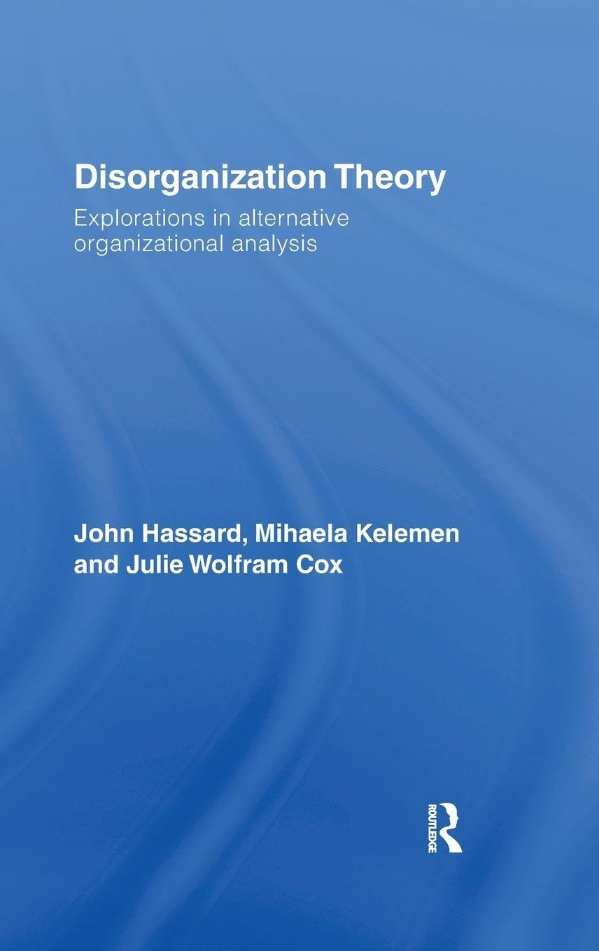 Disorganization Theory Business, Finance & Career
