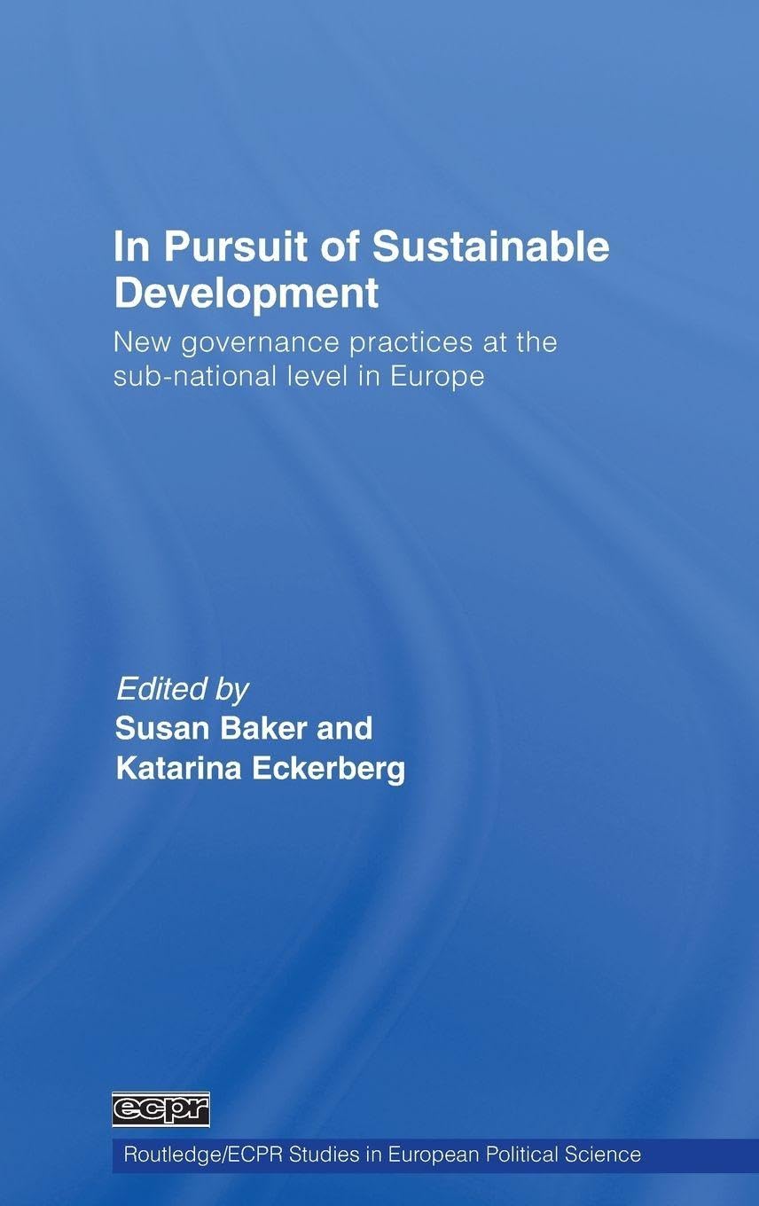 In Pursuit of Sustainable Development Books