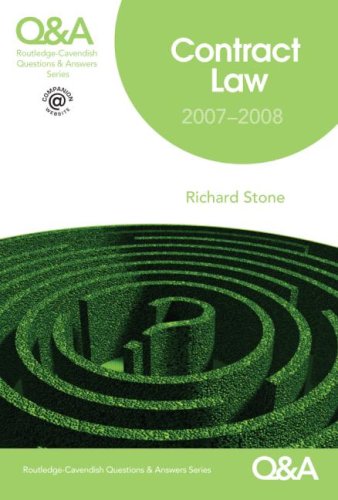 Q & A Contract Law 2007-2008 (Questions and Answers) Law