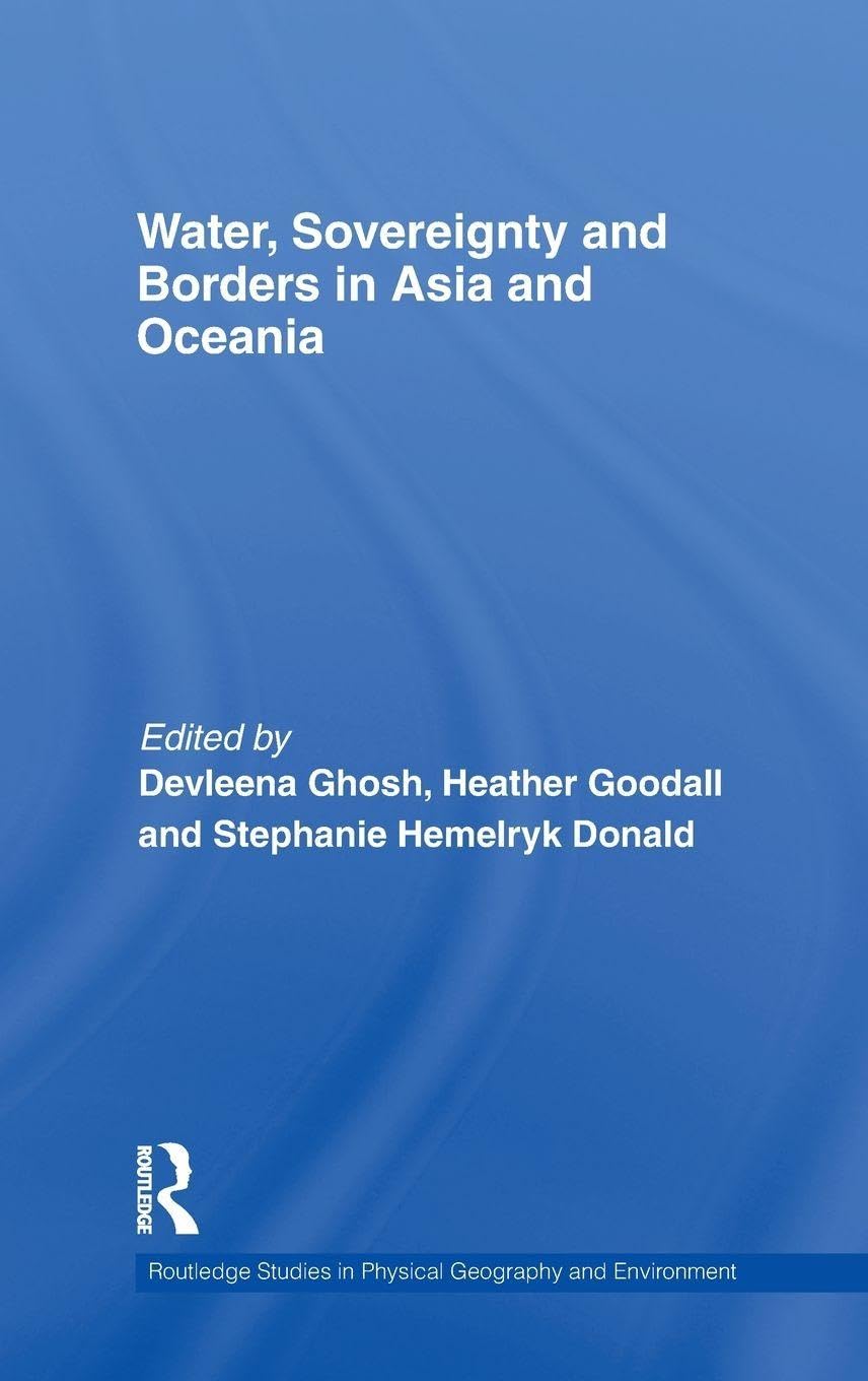 Water, Sovereignty and Borders in Asia and Oceania Social Sciences