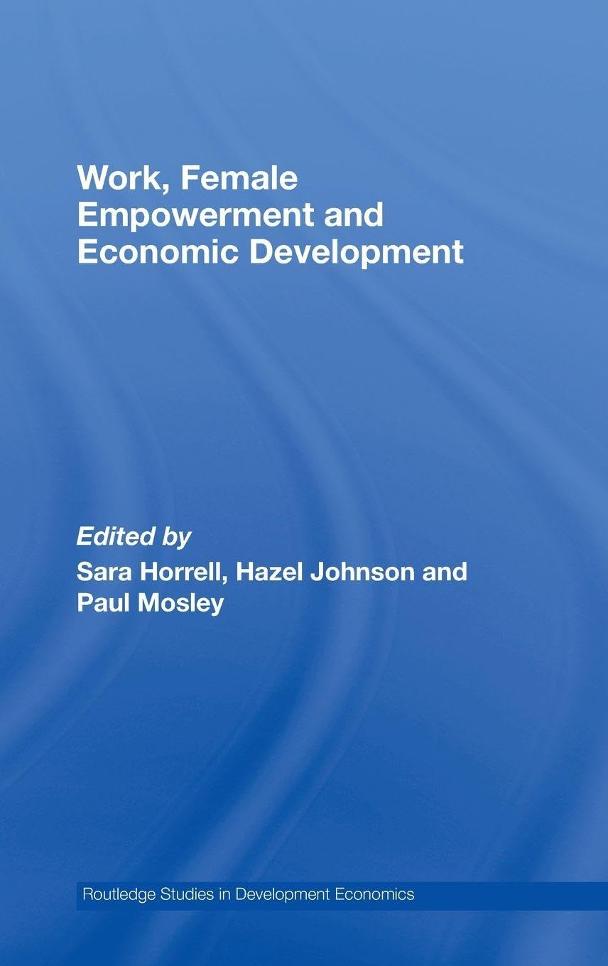 Product Image: Work, Female Empowerment and Economic Development