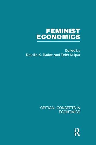 Feminist Economics (Critical Concepts in Economics) Books