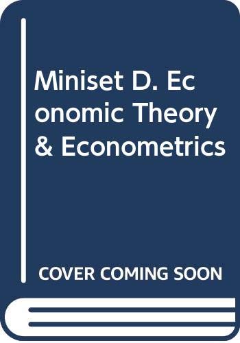 Miniset D. Economic Theory & Econometrics Business, Finance & Career