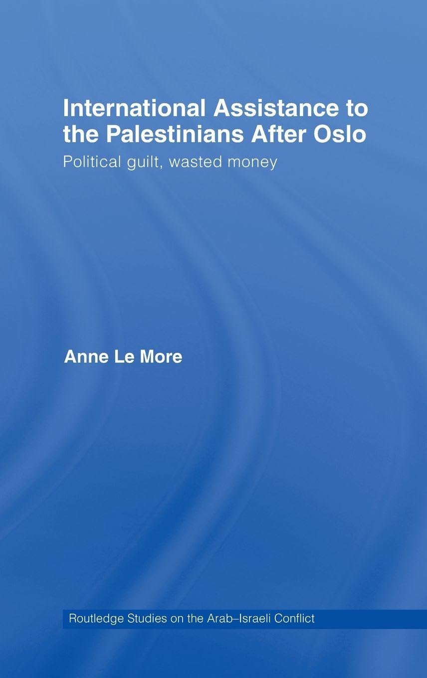 International Assistance to the Palestinians after Oslo Law