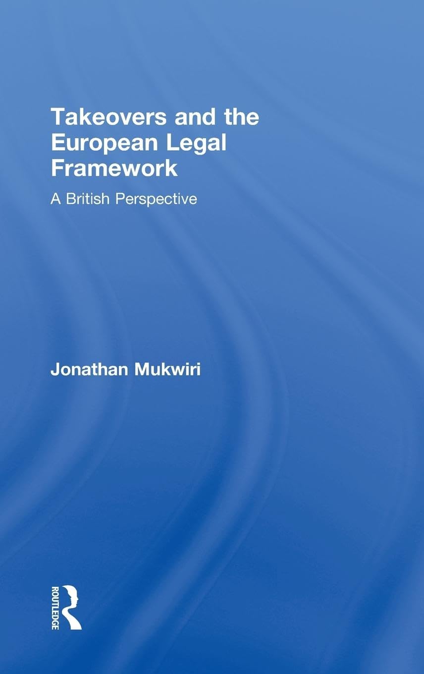 Takeovers and the European Legal Framework Law
