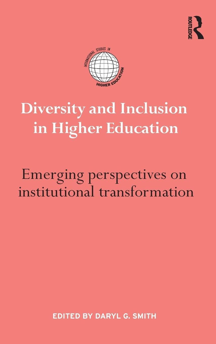 Diversity and Inclusion in Higher Education Books