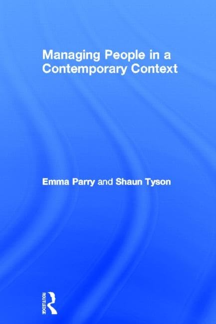 Managing People in a Contemporary Context Business, Finance & Career