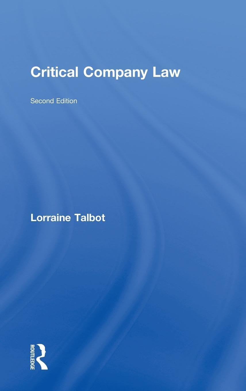 Product Image: Critical Company Law