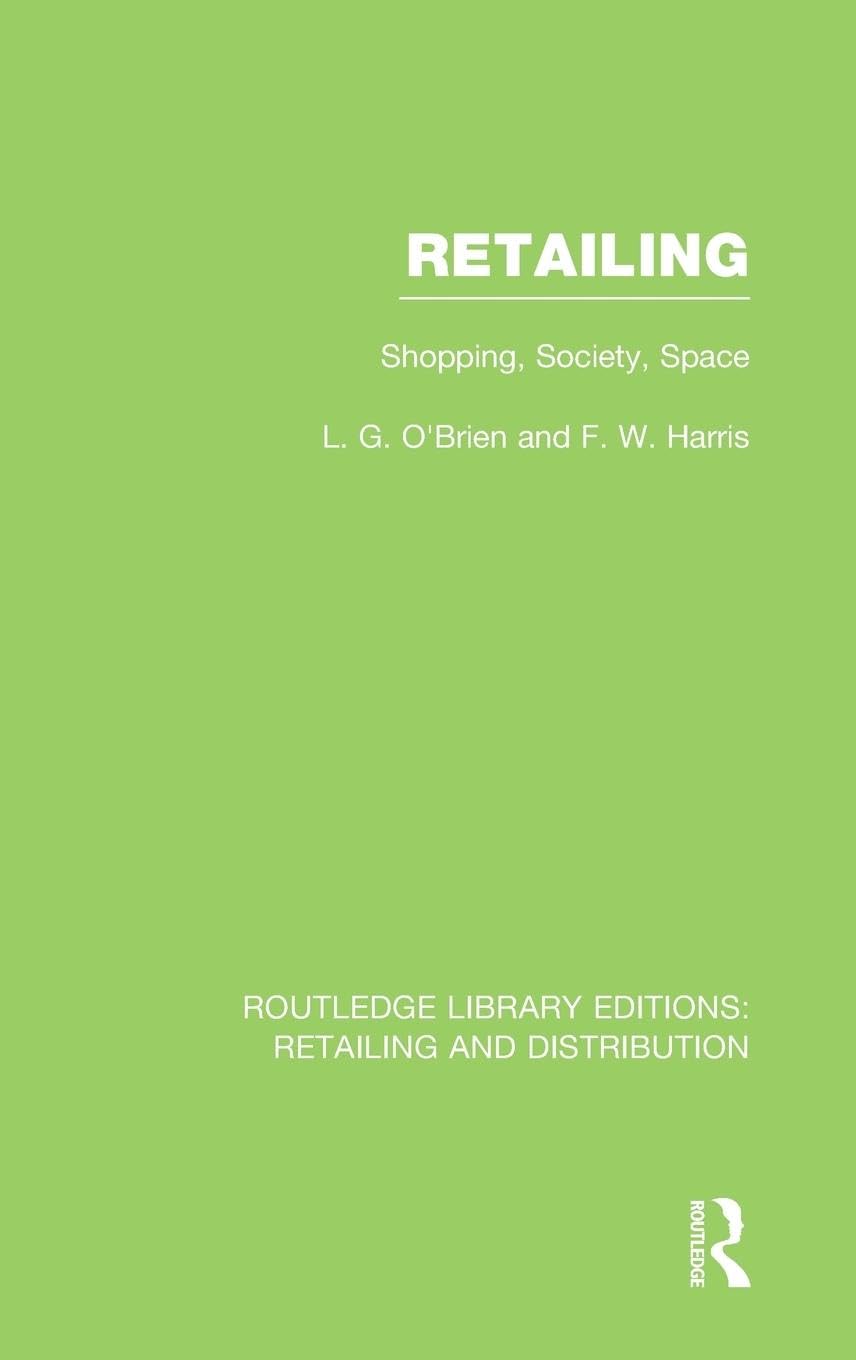 Retailing (RLE Retailing and Distribution) Social Sciences
