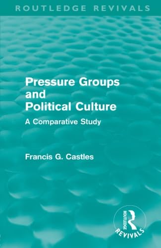 Pressure Groups and Political Culture (Routledge Revivals): A Comparative Study Politics & History