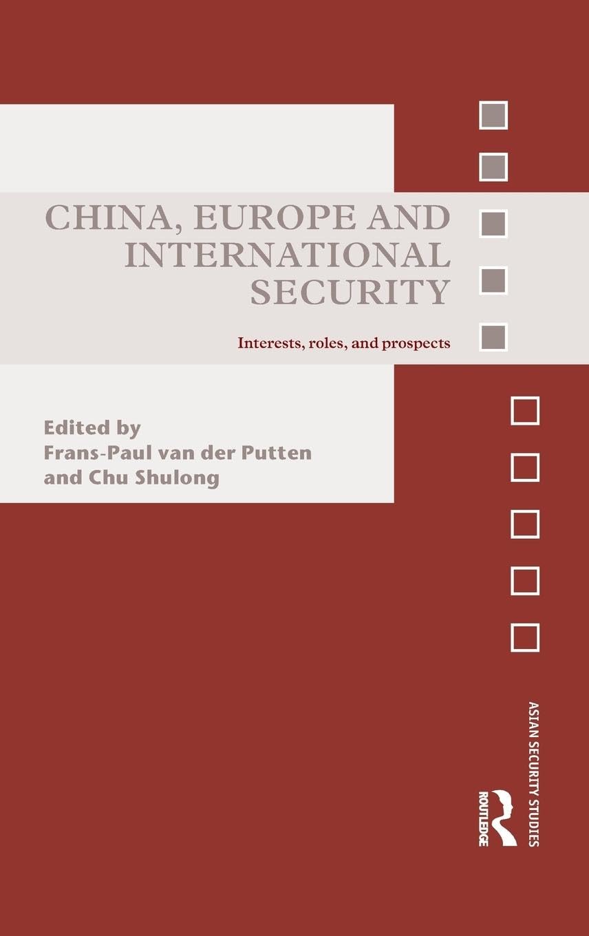 China, Europe and International Security Social Sciences