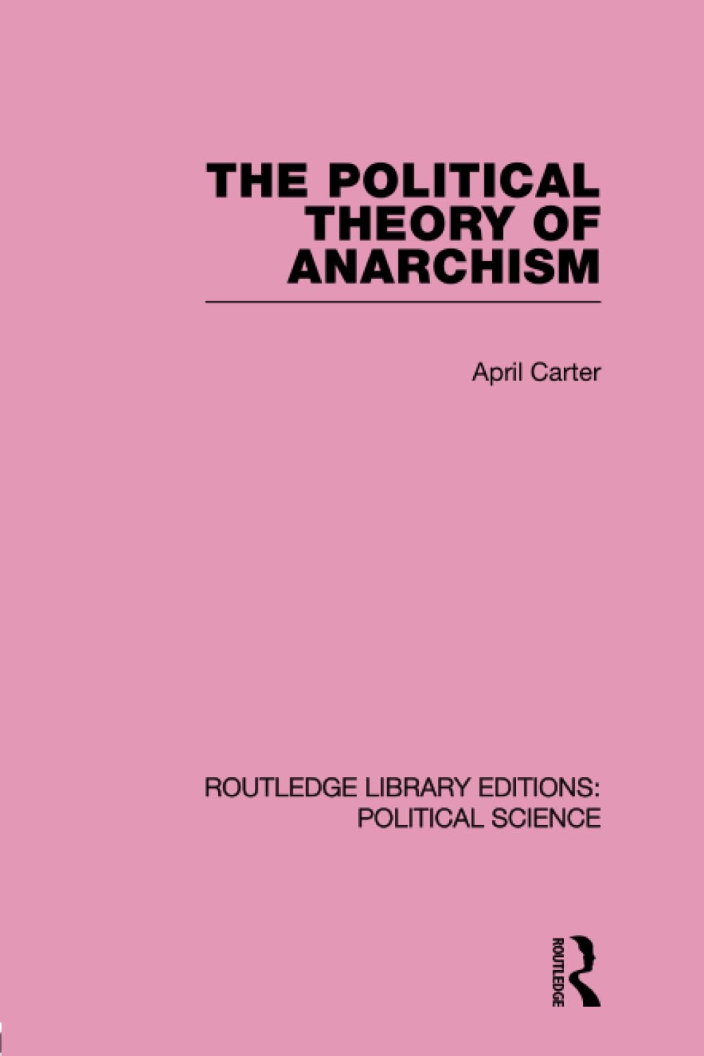 The Political Theory of Anarchism Routledge Library Editions: Political Science Volume 51 Philosophy