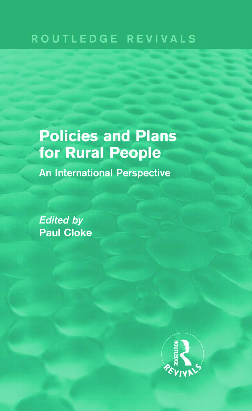 Policies and Plans for Rural People (Routledge Revivals) Law