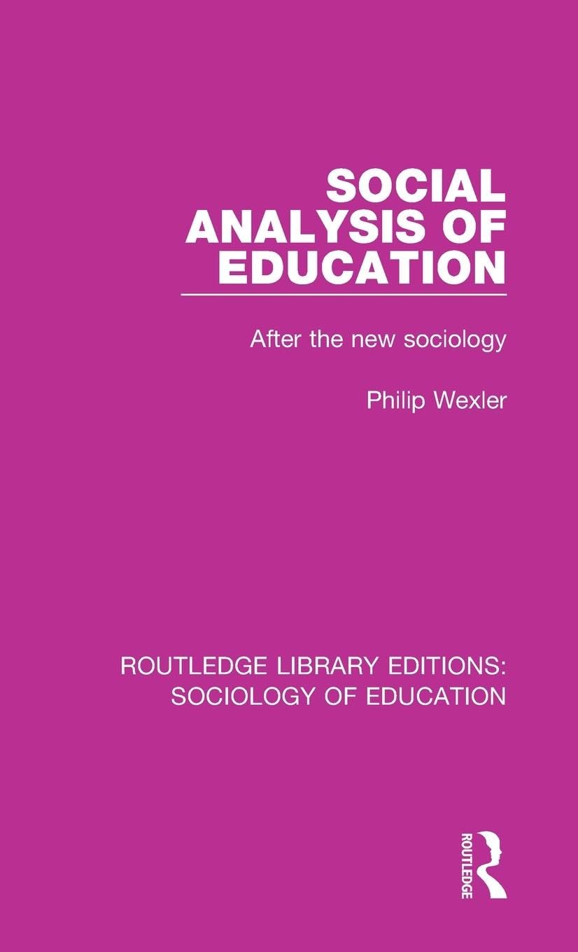 Social Analysis of Education Education & Training